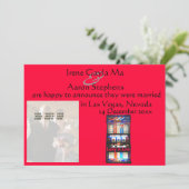 Faire-part Las Vegas Mariage Red (Debout devant)