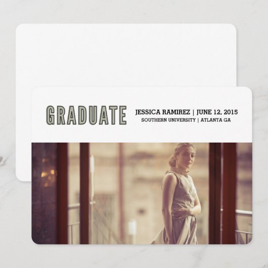 Faire-part lauréat (Devant / Derrière)