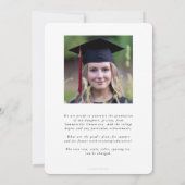 Faire-part Law School Black Overlay 2 photo Graduation (Dos)