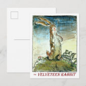 Faire-part Le Lapin de Velours - Carte postale (Devant / Derrière)