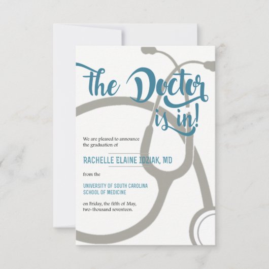 Faire-part Le médecin est là (Devant)