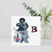 Faire-part LE MONOGRAMME DE LA CORSAIRE NOIRE, blanc (Debout devant)