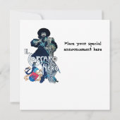 Faire-part LE MONOGRAMME DE LA CORSAIRE NOIRE, blanc (Dos)