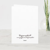 Faire-part Le paradis envoyé par la Chine (Dos)