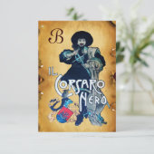 FAIRE-PART LE PARC DU MONOGRAM DE LA CORSAIRE NOIRE (Debout devant)