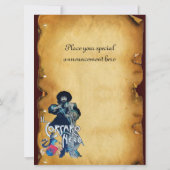 FAIRE-PART LE PARC DU MONOGRAM DE LA CORSAIRE NOIRE (Dos)