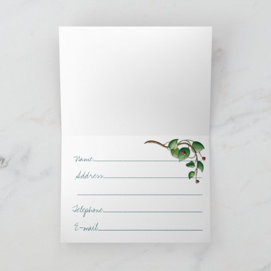 Faire-part Le paysage est changé (Intérieur)