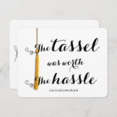 Faire-part Le Tassel valait le coup du Hassle. (Devant / Derrière)