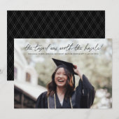 Faire-part Le Tassel Vaut La Diplôme De Script Hassle (Devant / Derrière)