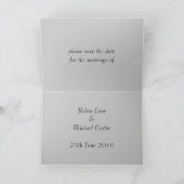 Faire-part Le voile et le bouquet - personnalisé (Intérieur)