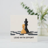 Faire-part Lead With Effort (Debout devant)