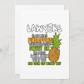 Faire-part Les Avocats Sont Comme Des Ananas. (Devant / Derrière)