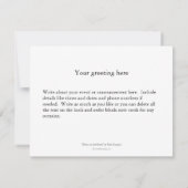 Faire-part Les cavaliers de Gauguin sur la plage rose de Tahi (Dos)