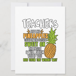 Faire-part Les Enseignants Sont Comme Des Ananas.