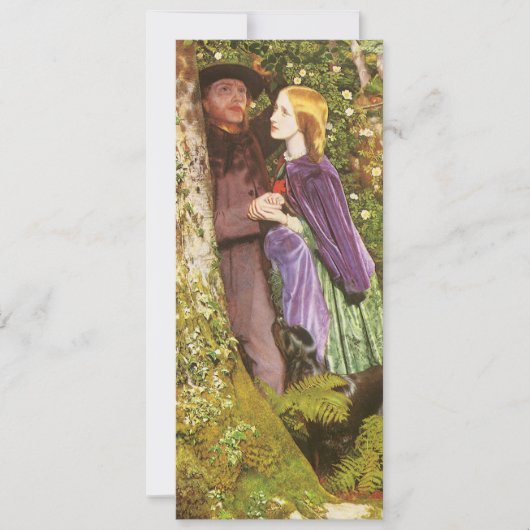 Faire-part Les Fiançailles sans fin par Arthur Hughes, Art Vi (Devant)