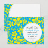 Faire-part Les fleurs tropicales sauvent la carte postale de (Devant / Derrière)