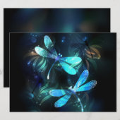 Faire-part Les libellules du lac (Devant / Derrière)