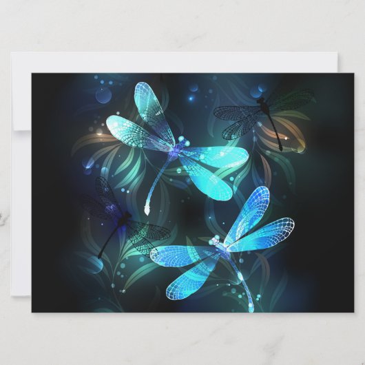 Faire-part Les libellules du lac (Devant)