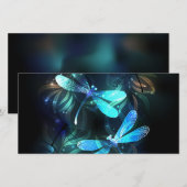 Faire-part Les libellules du lac (Devant / Derrière)