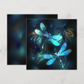 Faire-part Les libellules du lac (Devant / Derrière)