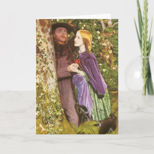 Faire-part Les Longs Fiançailles par Arthur Hughes, Art Vinta