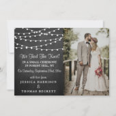 Faire-part Les Lumières De Chaîne Sur La Collection De Mariag (Devant)