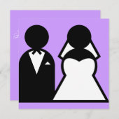 Faire-part Les Mariés (Devant / Derrière)