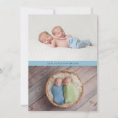 Faire-part Les meilleures choses arrivent en paires | Twins P (Dos)