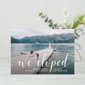 Faire-part Les mers tranquilles | Nous Avons Elopé Le Faire-p (Debout devant)