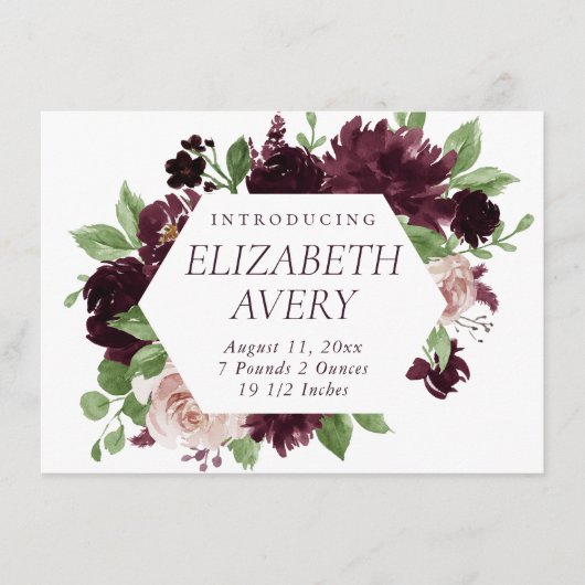 Faire-part Les passions de Moody | Vin violet spectaculaire p (Devant)