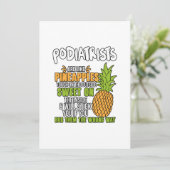 Faire-part Les Podiatres Sont Comme Des Ananas. (Debout devant)