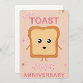 Faire-part Lets Toast neutral Happy Anniversary greeting card (Devant / Derrière)