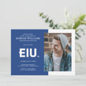 Faire-part Lettre majuscule EIU (Debout devant)