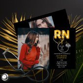 Faire-part Lettres à ballons RN Caduceus Stethoscope Graduati