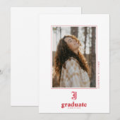 Faire-part Licence de l'Université d'État de Jacksonville (Devant / Derrière)