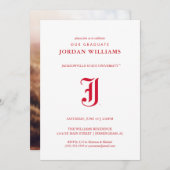 Faire-part Licence de l'Université d'État de Jacksonville (Devant / Derrière)