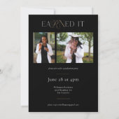 Faire-part Licence en sciences infirmières de la RN Faire-par (Dos)