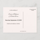 Faire-part Lighthouse Beach Enregistrer la date Carte postale (Dos)