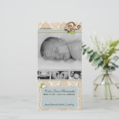Faire-part Lil Monkey Nouvelles Annonces de naissance de bébé (Debout devant)