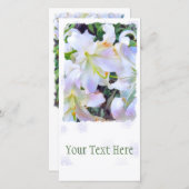 Faire-part Lilium "Casa Blanca" [Carte de guide plat] (Devant / Derrière)