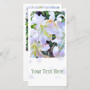 Faire-part Lilium "Casa Blanca" [Carte de guide plat]