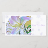 Faire-part Lilium "Casa Blanca" [Carte de guide plat] 案 内 状 (Devant)