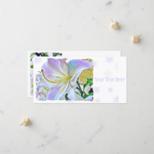 Faire-part Lilium "Casa Blanca" [Carte de guide plat] 案 内 状