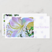 Faire-part Lilium "Casa Blanca" [Carte de guide plat] 案 内 状 (Devant / Derrière)