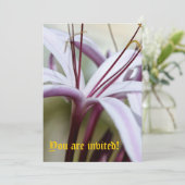 Faire-part Lily - Personnalisé (Debout devant)