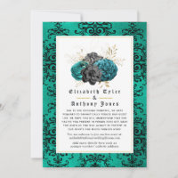 Liste de mariage Floral gothique réduite
