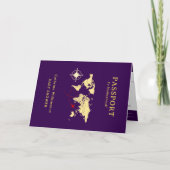 Faire-part little explorer Baby Shower Passport Card (Devant)