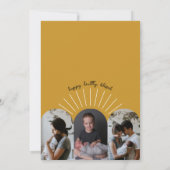 Faire-part Little Sunshine Retro Photo Collage Naissance (Dos)