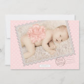Faire-part Livraison spéciale Sweet Baby Girl Photo Naissance (Dos)