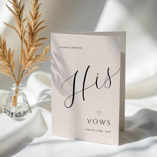 Faire-part Livre de Vœux de Mariage Moderne Minimaliste Ses